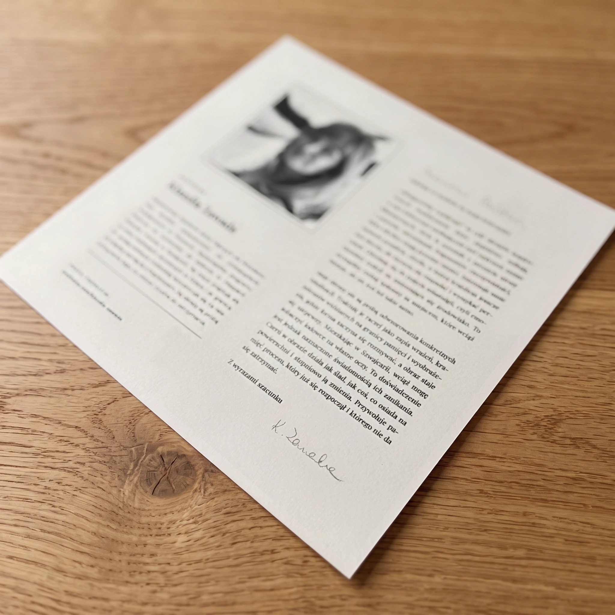 A hand-signed letter from the artist: why does learning the maker's intention change how a work is received emotionally in your home?